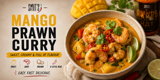 Mango Prawn Curry with SMITS Mango & Habanero Hot Sauce